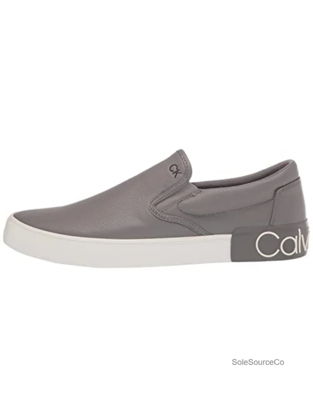 Men's Fashion Sneakers Faux Leather Padded Footbed Slip-On